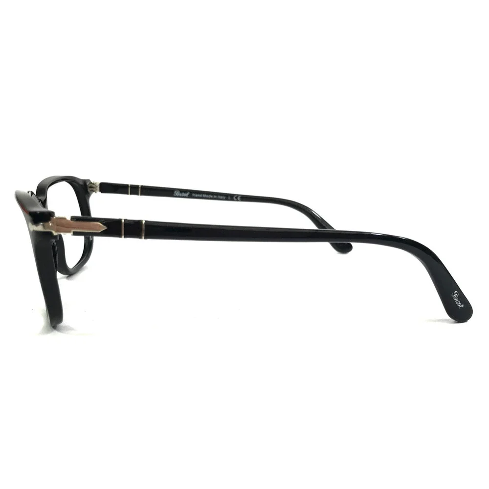 Persol Eyeglasses Frames 3019-S 95/31 Shiny Black Square Full Rim 52-18-140